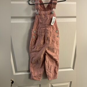 Discontinued Style NWT 3T Old Navy Dusty Pink Corduroy Overalls